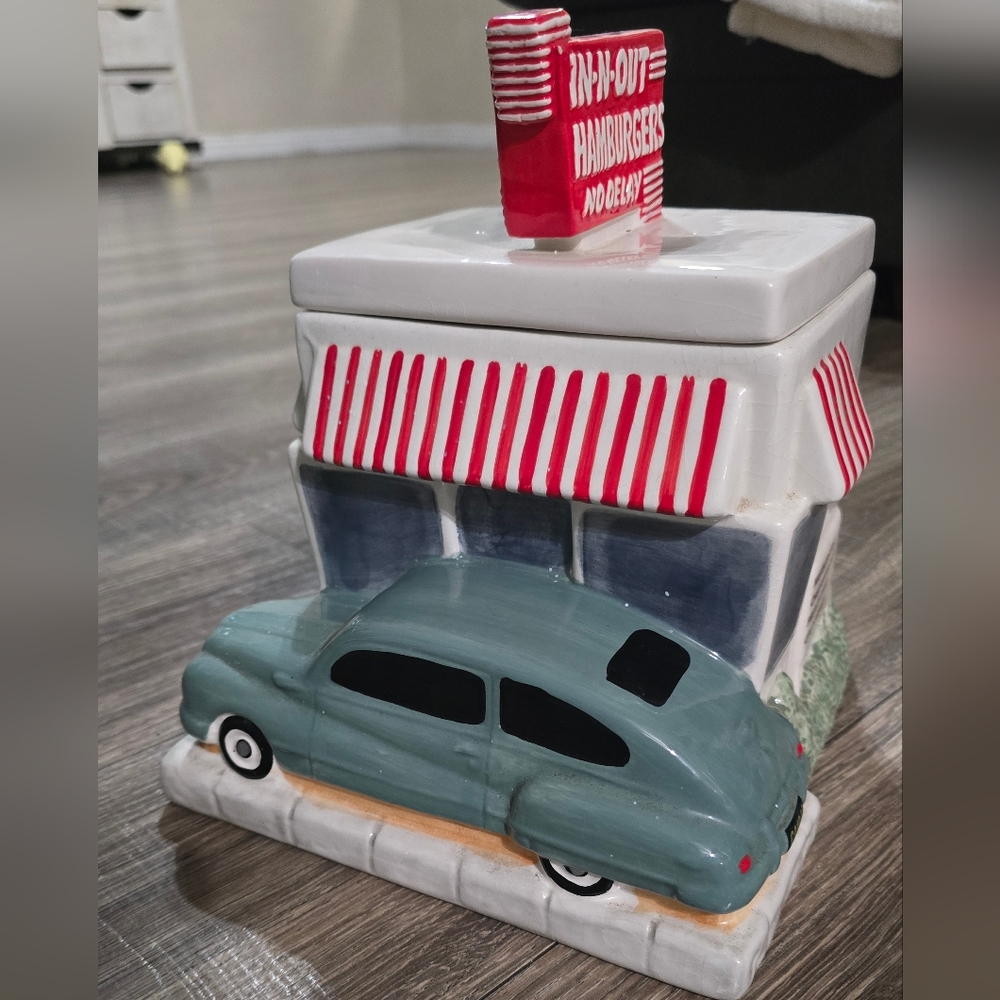 In-N-Out Burger Ceramic Cookie Jar